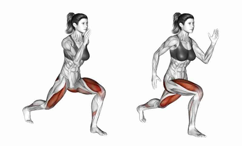 Meilleurs exercices de pliométrie - Split Squats Explosifs