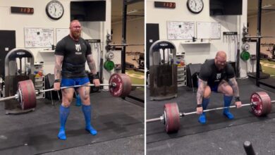 Hafthor Bjornsson écrase le soulevé de terre Elephant Bar de 400 kg (881,8 lb) en préparation pour son retour – Fitness Volt