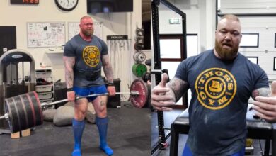 Hafthor Bjornsson écrase un soulevé de terre à barre d'éléphant de 1 000,9 lb (454 kg) à l'entraînement – ​​Fitness Volt