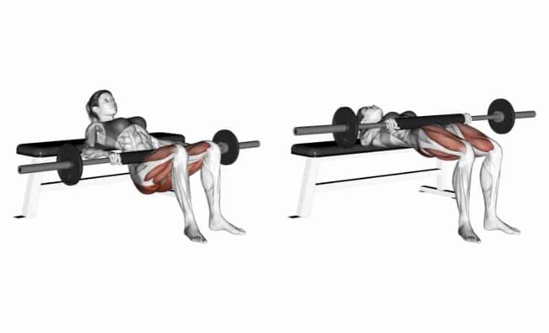 Meilleurs exercices pour les ischio-jambiers - Flexion des hanches avec haltères