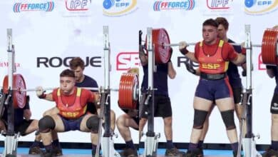 Antonio Perez Barros (105 kg) établit le record du monde IPF junior de squat brut de 335 kg (738,5 lb) à la Coupe universitaire d'Europe 2024 – Fitness Volt