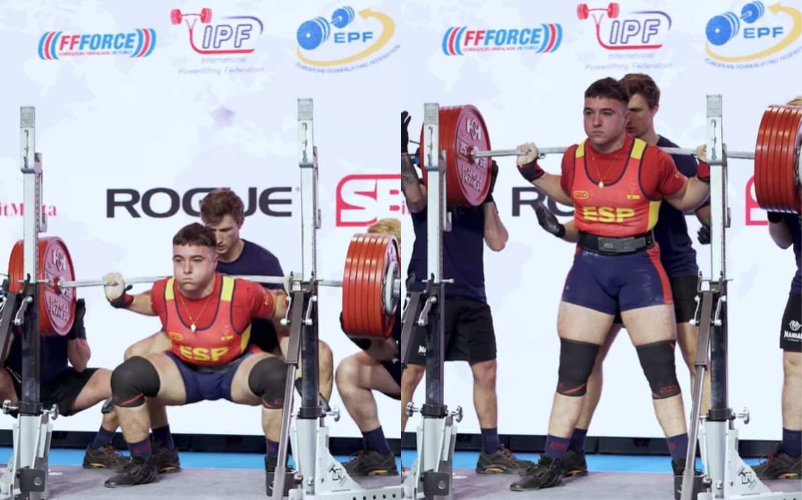 Antonio Perez Barros (105 kg) établit le record du monde IPF junior de squat brut de 335 kg (738,5 lb) à la Coupe universitaire d'Europe 2024 – Fitness Volt