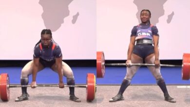 Erholove Izobodo-John (84 kg) a écrasé le record du monde junior IPF de soulevé de terre brut de 263 kg (579,8 lb) aux Championnats d'Europe EPF 2024 – Fitness Volt