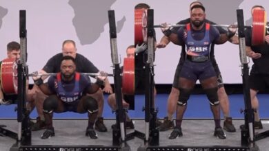 Jurins Kengamu (83 kg) établit un record européen de squat brut de 308,5 kg (680,1 lb) aux Championnats d'Europe EPF 2024 – Fitness Volt