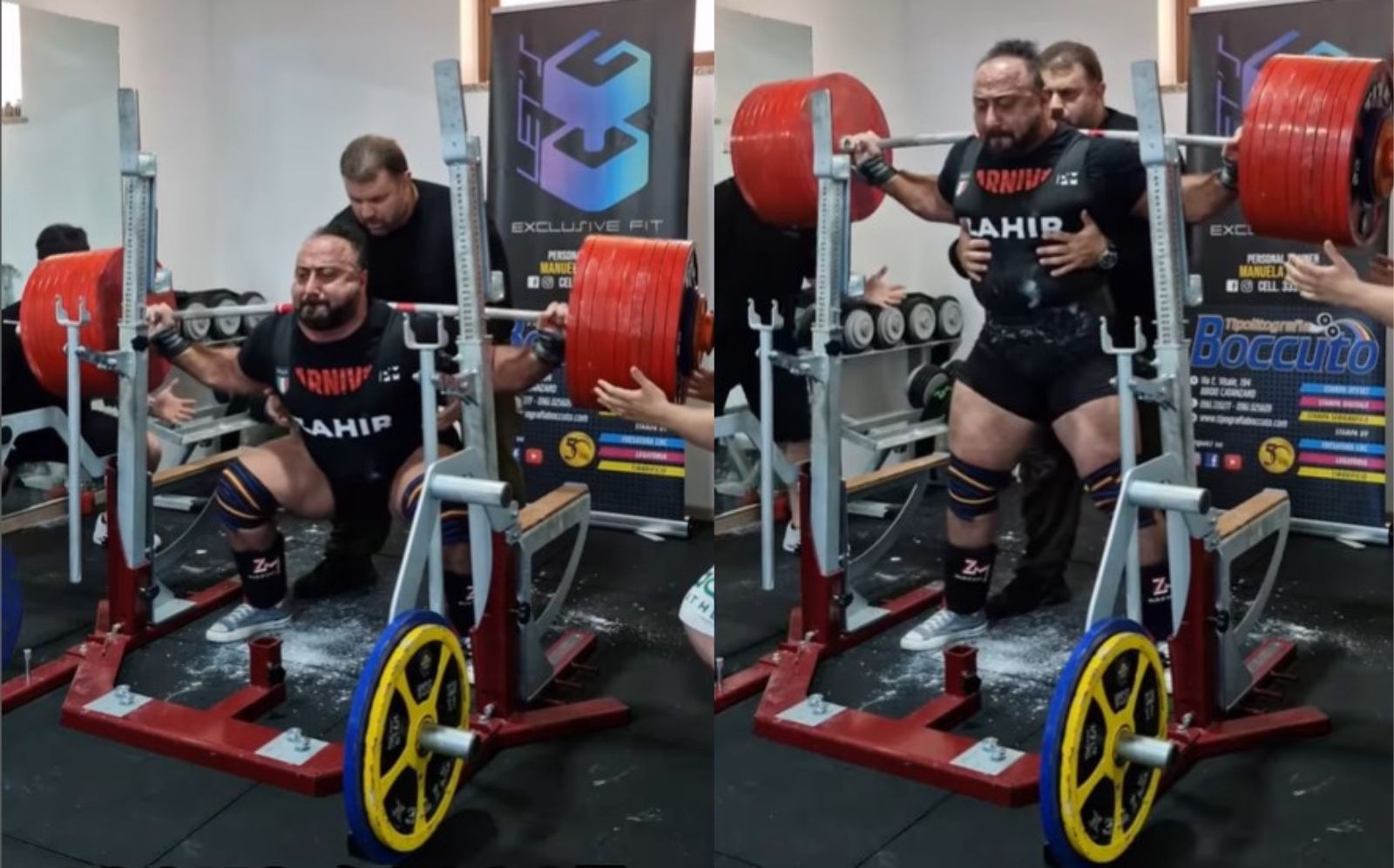 Zahir Khudayarov écrase un énorme squat de 490 kg (1 080,3 lb) avec des enveloppes lors de l'entraînement – ​​Fitness Volt