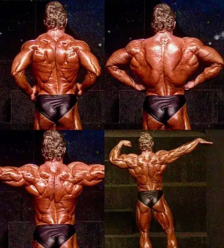 Dorian Yates pose du dos