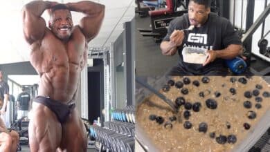 Nathan De Asha partage une mise à jour physique et une journée complète d'alimentation de 4 750 calories « en glucides » lors de la préparation du concours pour le Flex Weekend Italy Pro 2024 - Fitness Volt