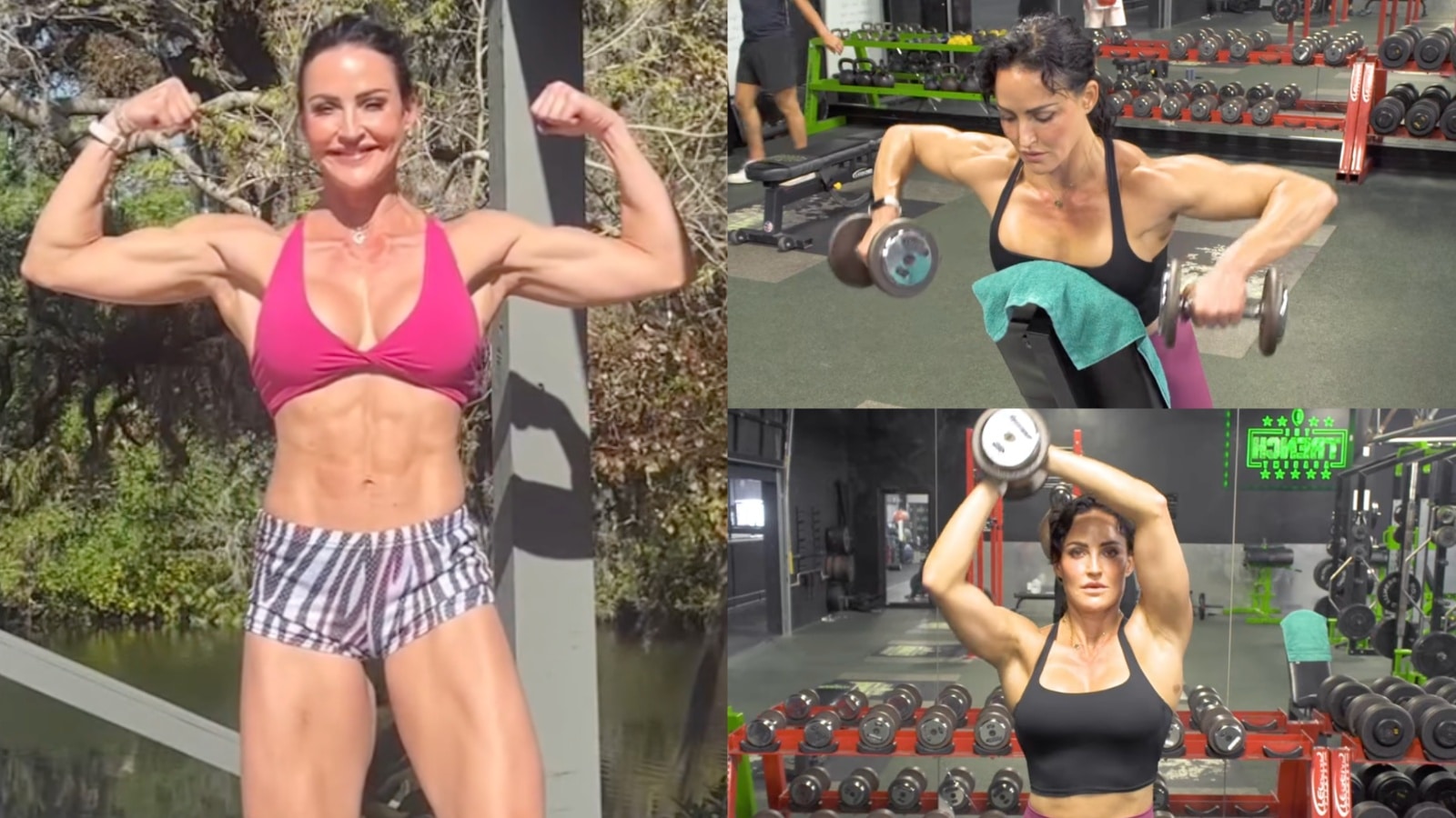 Erin Stern, 2x Figure Olympia, partage son entraînement des épaules à Boulder en utilisant seulement 2 pièces d'équipement à la maison ou en salle de sport - Fitness Volt