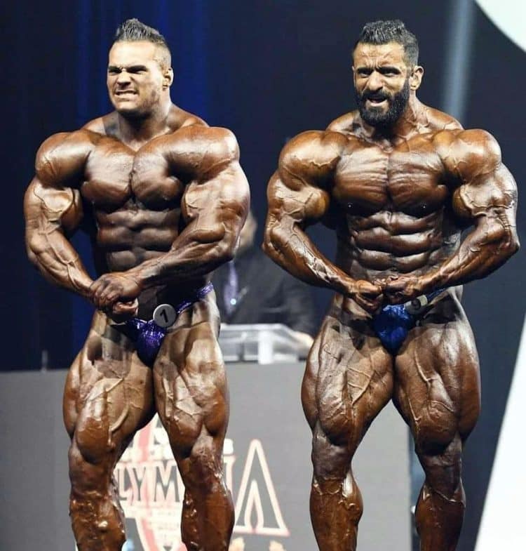 Nick Walker et Hadi Choopan au Mr. Olympia 2021.