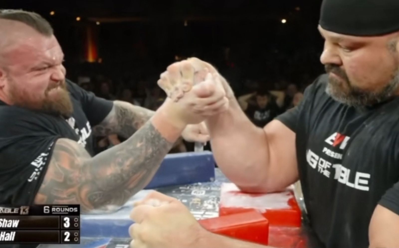 Brian Shaw bat Eddie Hall lors d'incroyables débuts en bras de fer professionnel – Fitness Volt