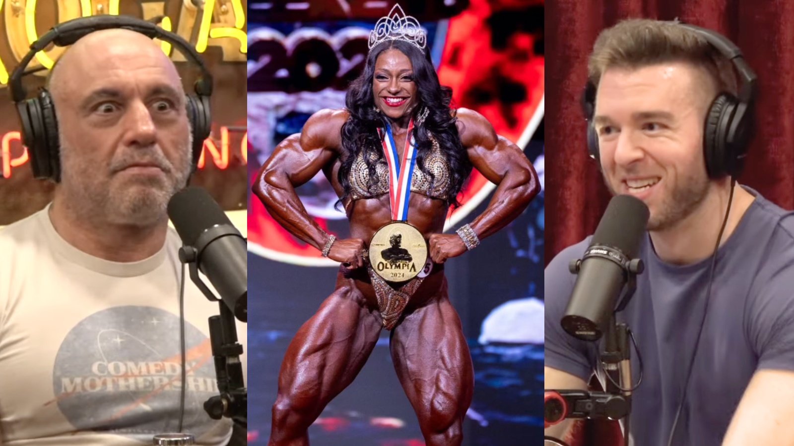 Joe Rogan et Derek MPMD choqués par la musculature dans le bodybuilding féminin : "Des mecs avec des perruques, en gros" – Fitness Volt