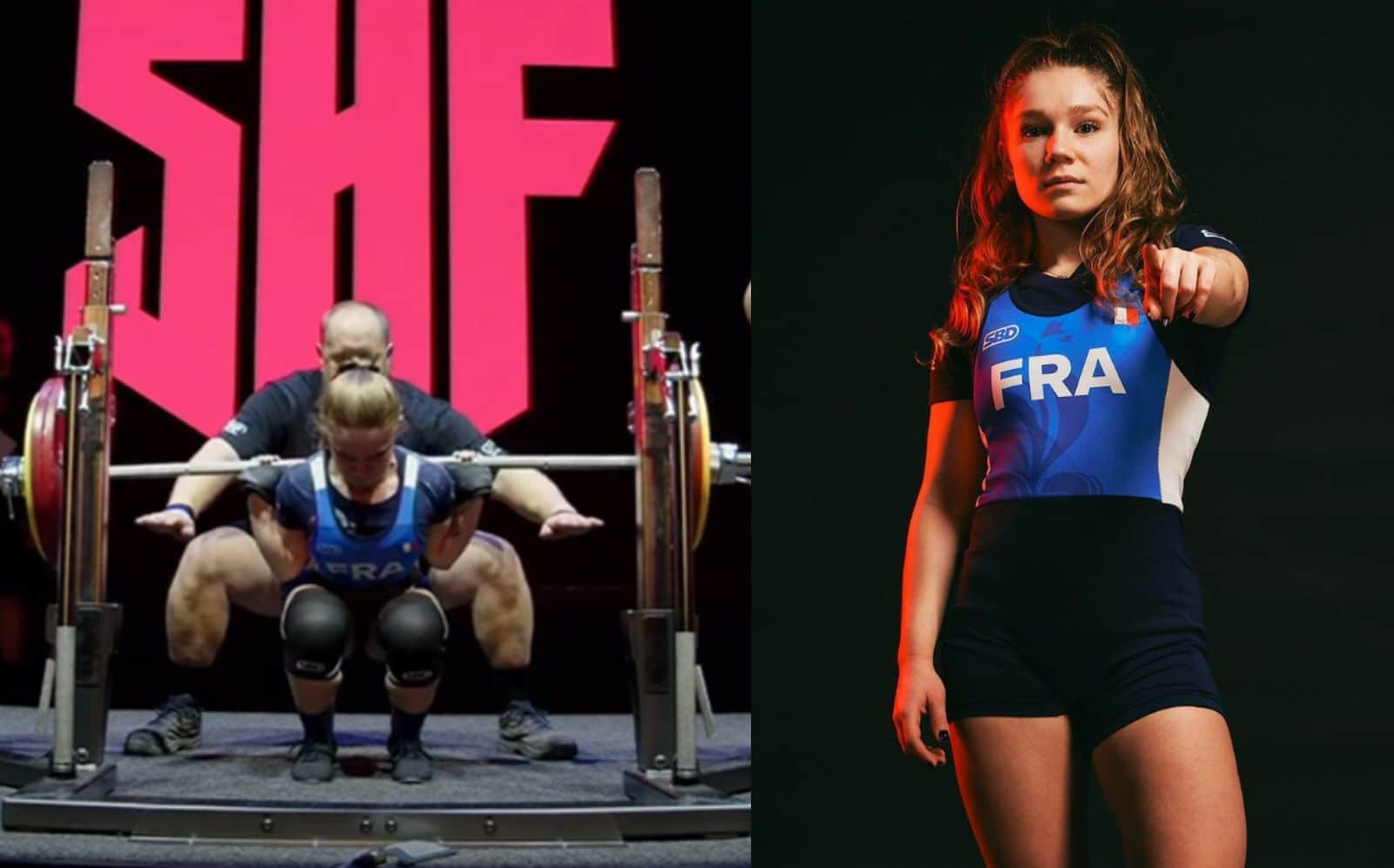 Tiffany Chapon (47 kg) bat les records du monde de squat, de développé