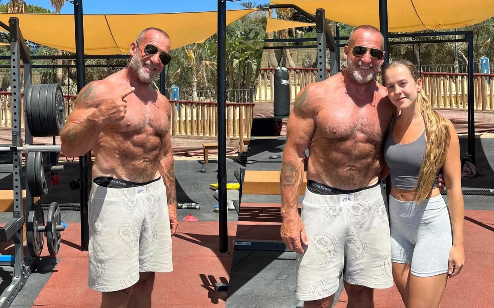 Dorian Yates, 62 ans, montre son physique musclé lors d'un entraînement à la plage de Marbella en Espagne – Fitness Volt