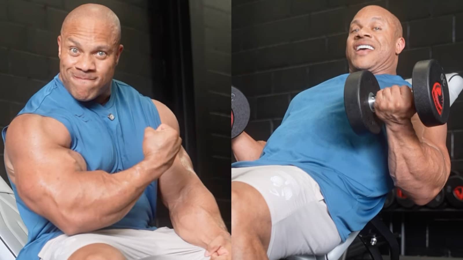 Phil Heath, 7x Mr. Olympia, partage ses conseils pour des bras plus gros avec des flexions inclinées avec haltères et dit que vous voulez « cette bonne connexion esprit-muscle » – Fitness Volt