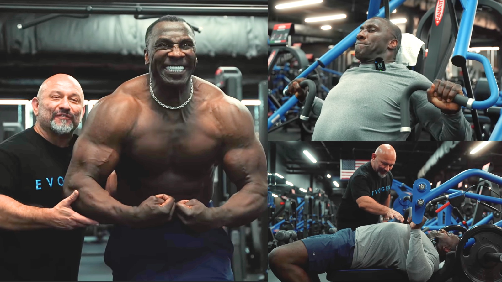 Shannon Sharpe montre un physique altéré après un entraînement écrasant la poitrine sous la direction de Hany Rambod – Fitness Volt