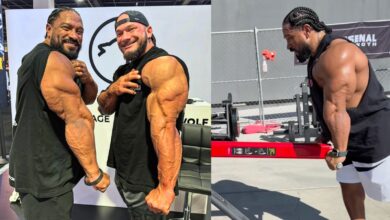 Roelly Winklaar a toujours l'air énorme et montre des bras massifs lors d'un récent entraînement – ​​Fitness Volt